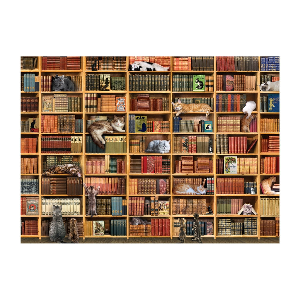 Cobble Hill Rompecabezas The Cat Library 1000 Piezas (80216)