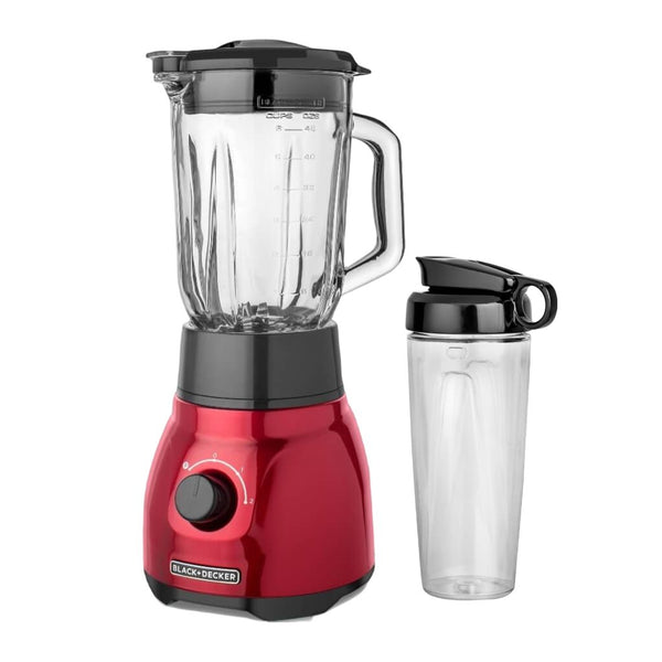 Black & Decker Licuadora QuadPro Frasco Vidrio + Vaso Personal, BL1650R