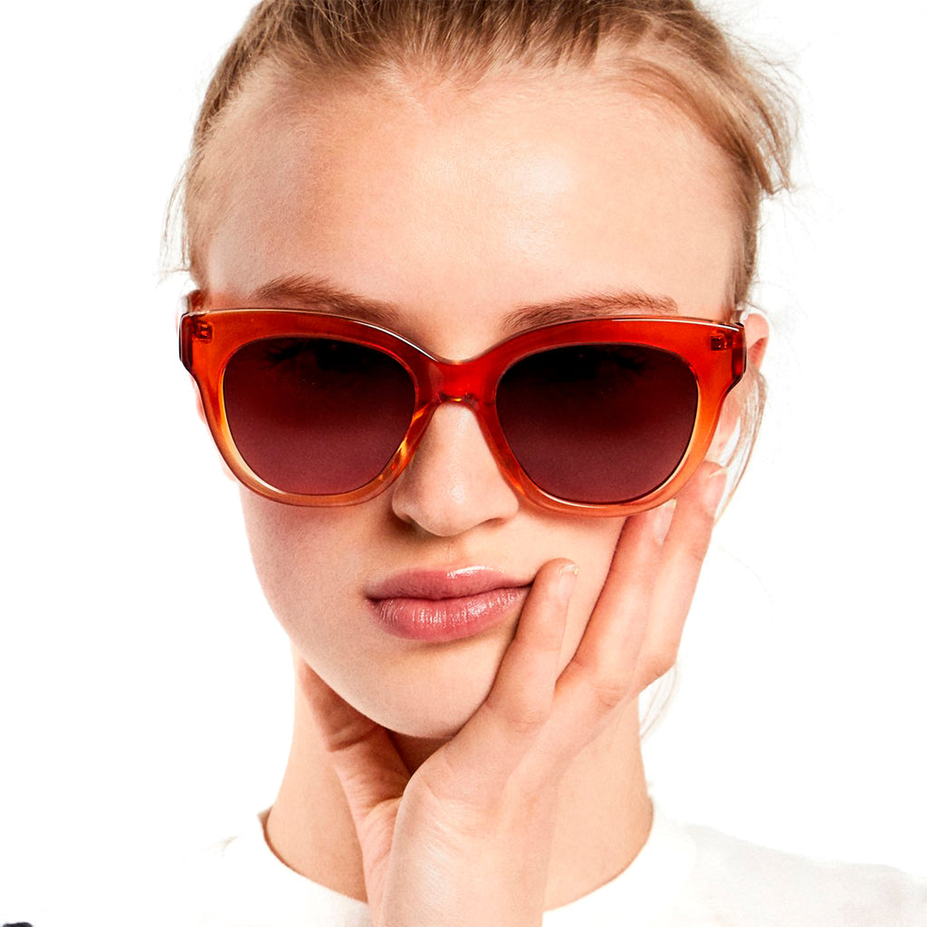 ▷ Hawkers Anteojos Casuales para Mujer, Melrose Crystal Red Dark ©