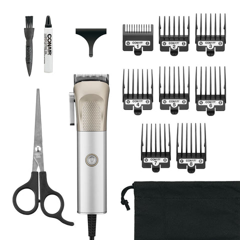 Conair Set Cortadora de Cabello Alámbrica Metalcraft Hc6000, 14 Piezas