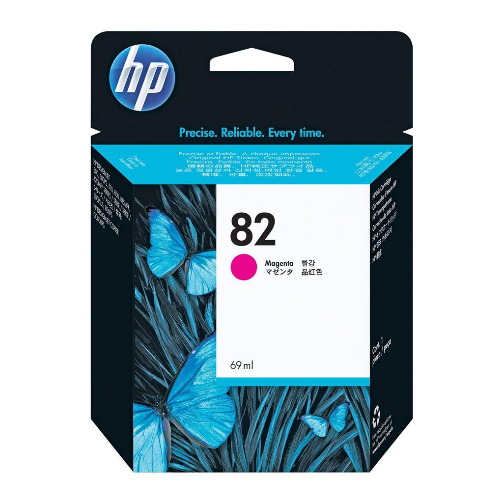 HP Cartucho de Tinta Original Magenta Tintado 82 (C4912A)