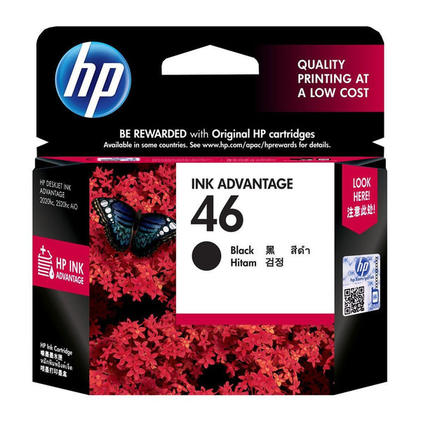 HP Cartucho de Tinta Negro 46 (CZ637AL)