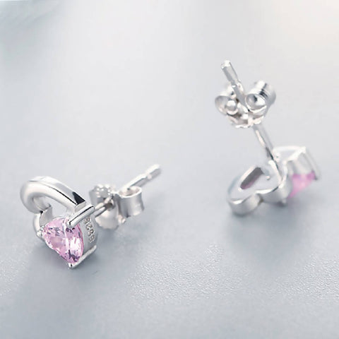 CR Charms Aretes Corazoncitos