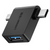 Ugreen Adaptador 2-1 de USB-C a MicroUSB OTG, Negro (30453)