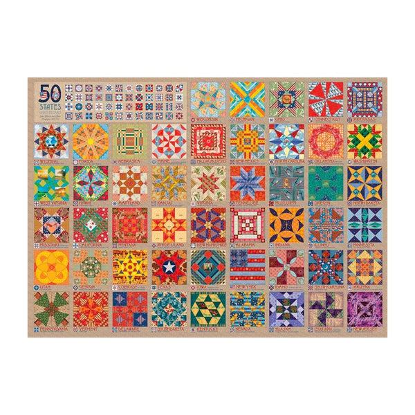 Cobble Hill Rompecabezas 50 States Quilt Blocks 1000 Piezas (80314)