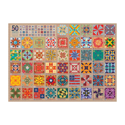 Cobble Hill Rompecabezas 50 States Quilt Blocks 1000 Piezas (80314)