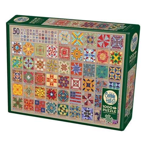 Cobble Hill Rompecabezas 50 States Quilt Blocks 1000 Piezas (80314)