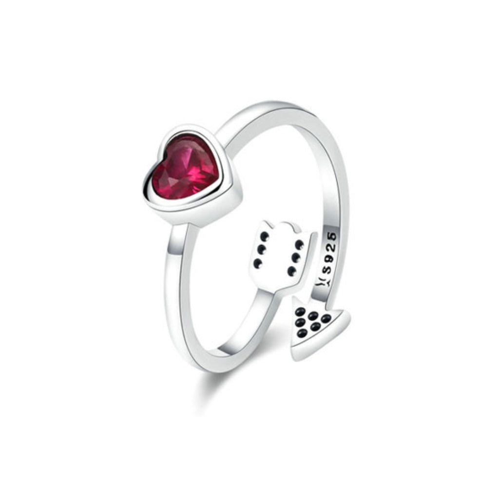 CR Charms Anillo Ajustable Flechazo de Cupido