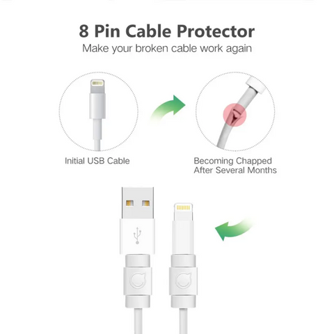 Ugreen Pin Protector Cable para Celular de 8 Pines, 6 Piezas