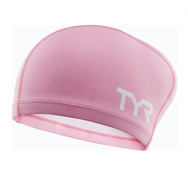 TYR Gorra para Natación de Silicon Comfort para Pelo Largo, Negro