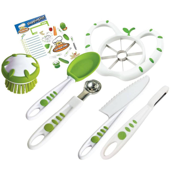 Curious Chef Set Utensilios Infantiles para Frutas y Vegetales 6 Piezas, (TCC50166)