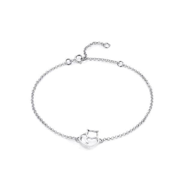 CR Charms Pulsera Ajustable Amor Minino