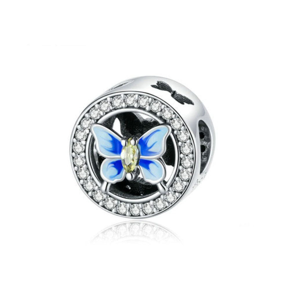 CR Charms Charm Mariposa Azul Brillante