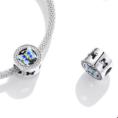 CR Charms Charm Mariposa Azul Brillante