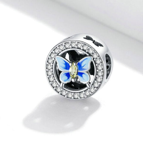 CR Charms Charm Mariposa Azul Brillante