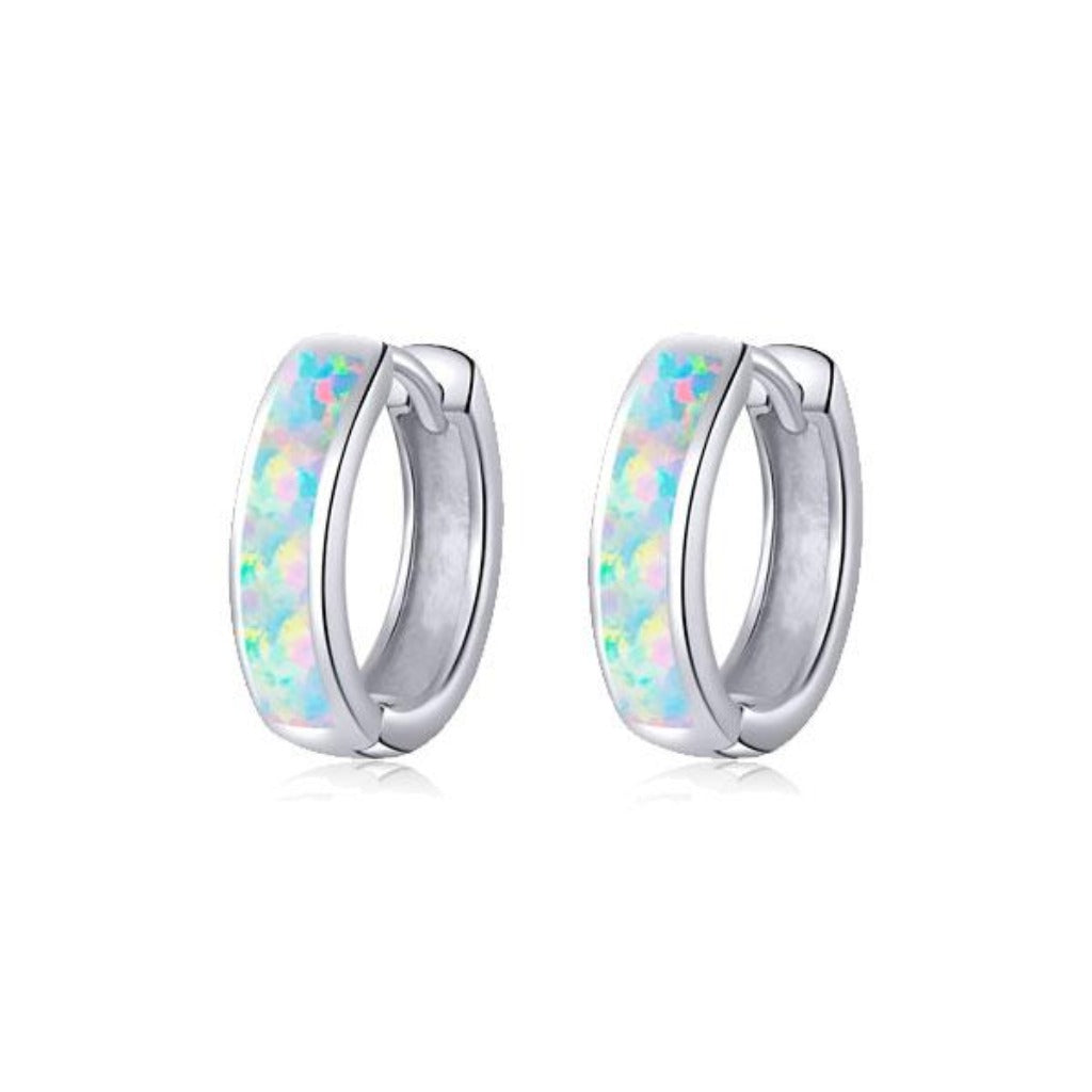 CR Charms Aretes Topitos Tornasol