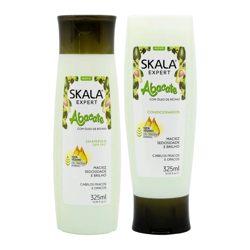 Skala Set Shampoo y Acondicionador Aguacate con Aceite de Ricino 325ml, 2 Piezas