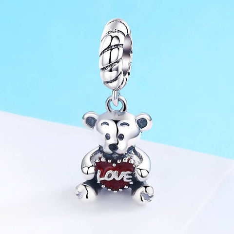 CR Charms Charm Colgante Osito Amoroso