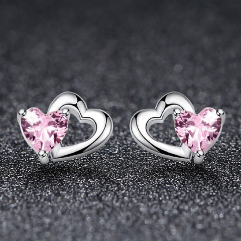 CR Charms Aretes Corazoncitos