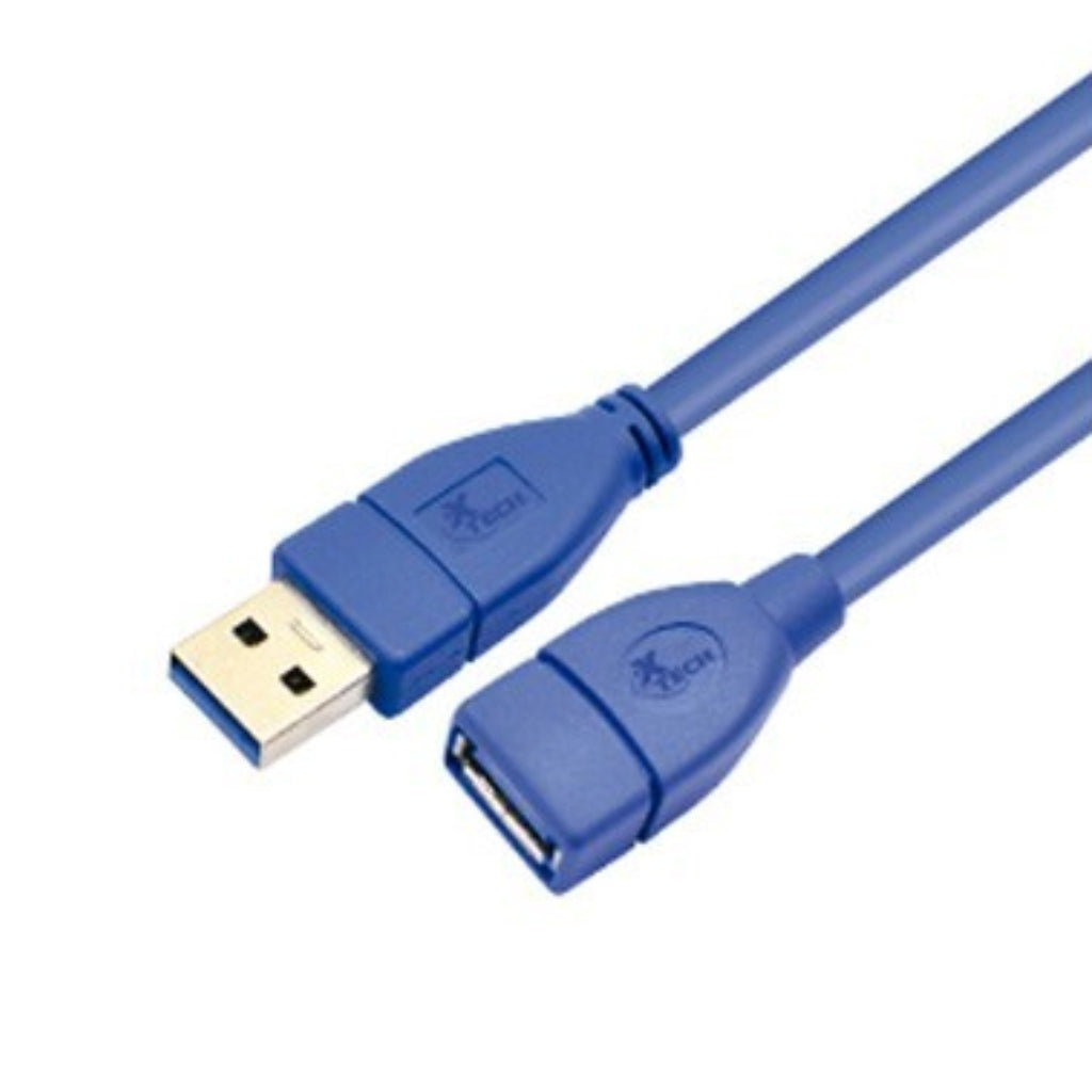 Xtech USB Extension para Cable USB 3.0 (Macho a Hembra), 1.8 Mts (XTC-353)